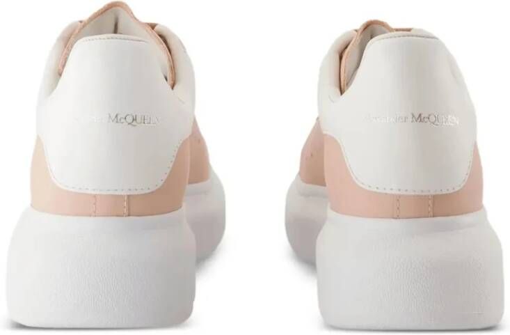 Alexander McQueen Roze Oversized Sneakers in Roze Wit