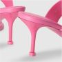 Alexander McQueen Roze Punk Dubbele Gesp Stiletto Muiltjes - Thumbnail 2