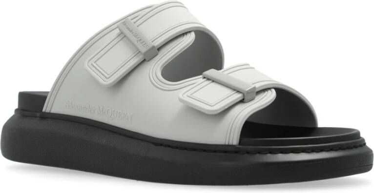 alexander mcqueen Rubberen teenslippers Gray Heren