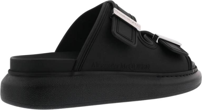 alexander mcqueen Sandal Leath S.Rubb. Birke Rub Zwart Dames