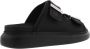 Alexander mcqueen Zwarte rubberen slippers Stijlvol en comfortabel Black Heren - Thumbnail 3