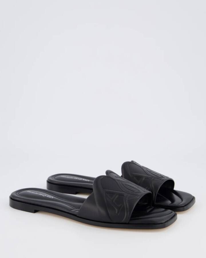 alexander mcqueen Sandal Leath S.Rubb. Ne.Glo.Ca Black Dames