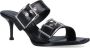 Alexander mcqueen Zwarte Sandaal Regular Fit Geschikt voor Warm Weer 100% Leer Black Dames - Thumbnail 3