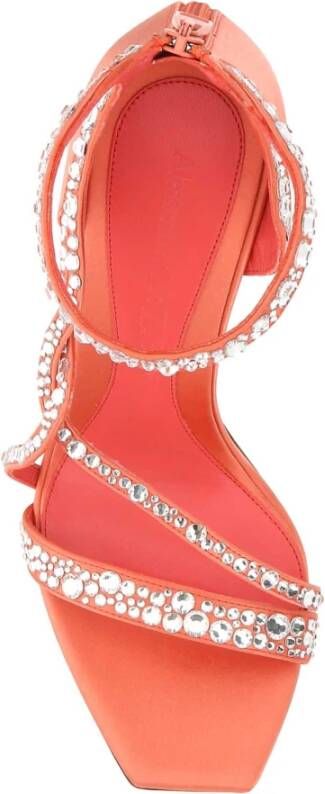 alexander mcqueen Luxe Satijnen Hoge Hak Sandalen Roze Dames