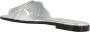 Alexander mcqueen Sandalen Flat Leather Slide Sandal in zilver - Thumbnail 11