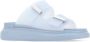 Alexander mcqueen Zomerse Sliders voor Vrouwen Blauw Dames - Thumbnail 2