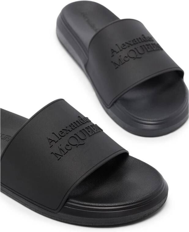 alexander mcqueen Stijlvolle sliders Zwart Heren