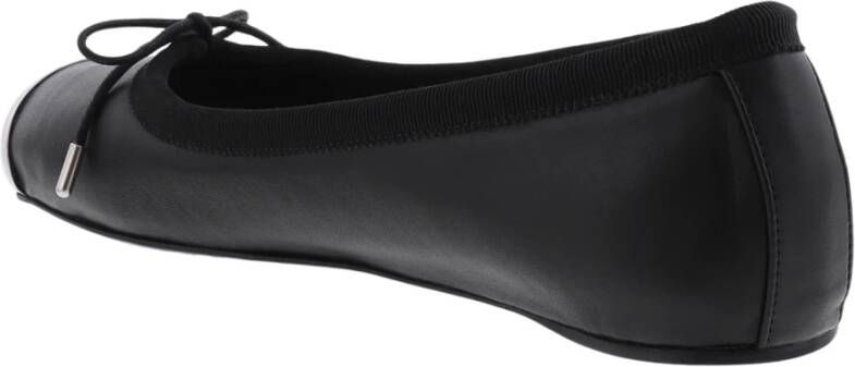 alexander mcqueen Stijlvolle Leren Ballerina Flats Zwart Dames