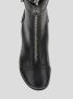 Alexander mcqueen Zwarte Leren Enkellaarzen met Ritssluiting en Metalen Gesp Black Dames - Thumbnail 6
