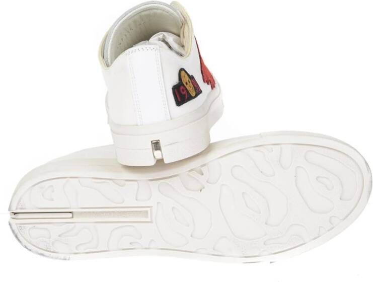 alexander mcqueen 457335Whj8C9026Bianco Stijlvolle Sneakers Wit Heren