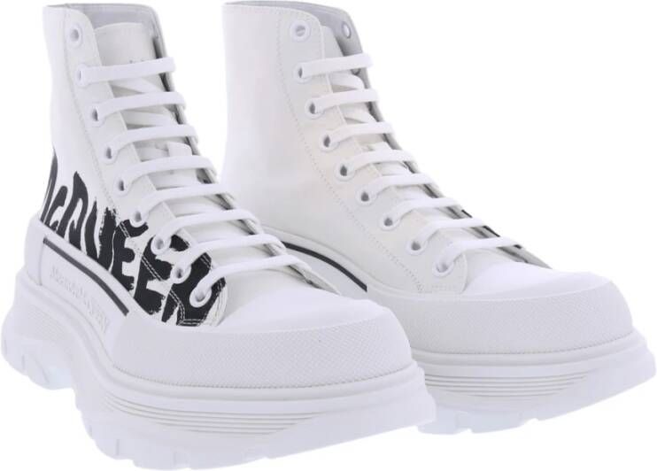 alexander mcqueen Slick Written Logo Sneakers White Heren