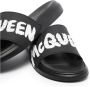 Alexander mcqueen Stijlvolle zwarte rubberen slippers voor Black - Thumbnail 4