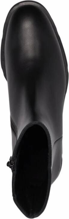 Alexander McQueen Zwarte leren Slim Tread enkellaarsjes