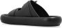 Alexander mcqueen Zwarte leren gesp-slides Black Heren - Thumbnail 7