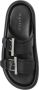 Alexander mcqueen Zwarte leren gesp-slides Black Heren - Thumbnail 8