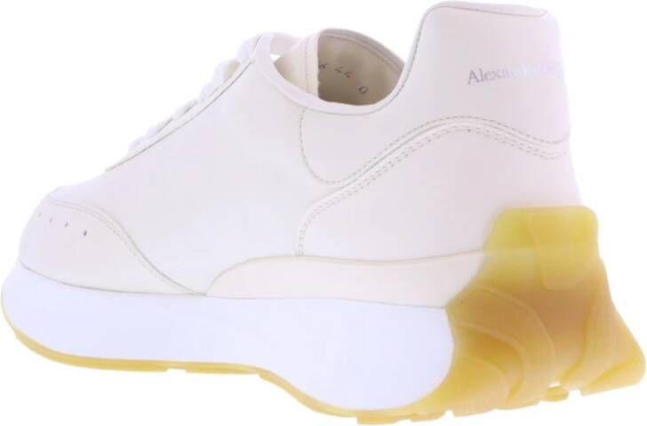 alexander mcqueen Slangenleer Sneakers Wit Heren