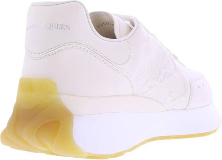 alexander mcqueen Slangenleer Sneakers Wit Heren