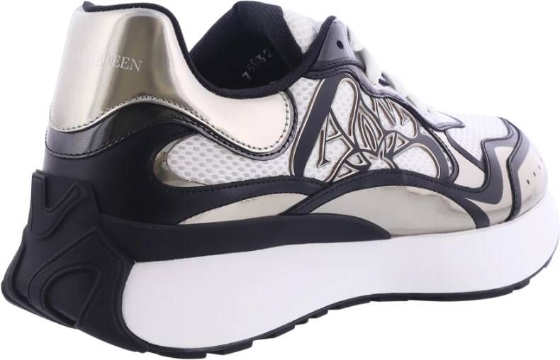 alexander mcqueen Sneake Fabri.S.Rubb. L.m S.l S Stijlvolle Herensneakers Wit Heren