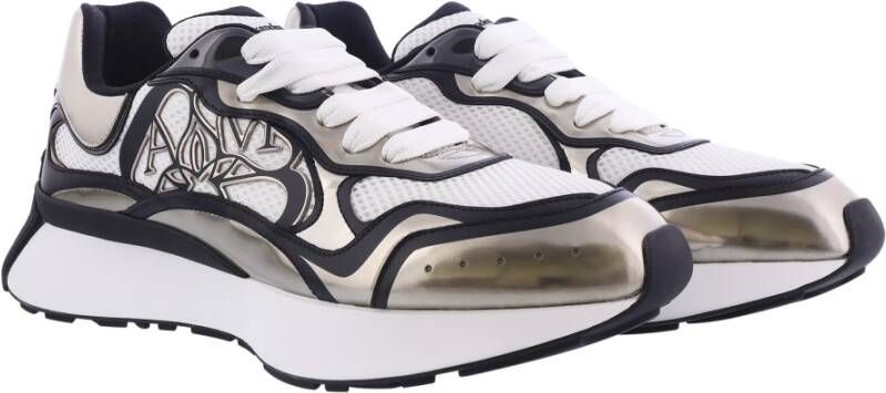 alexander mcqueen Sneake Fabri.S.Rubb. L.m S.l S Stijlvolle Herensneakers Wit Heren