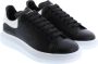 Alexander mcqueen Oversized Sneakers in Black Leather and white Heel Zwart - Thumbnail 12