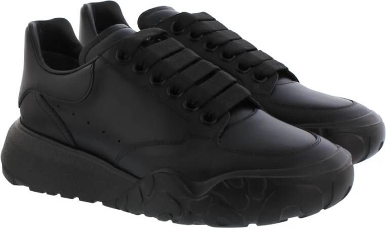 alexander mcqueen Leath S.Rubbappa Cou Sneakers Zwart Dames