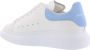 Alexander mcqueen Wit Poederblauw Leren Oversized Sneakers White Dames - Thumbnail 4