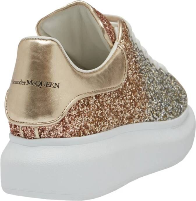 alexander mcqueen Glitter Dégradé Sneakers voor Dames Beige Dames