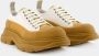 Alexander mcqueen Low-Top Sneakers 45Mm Tread Slick Lace-Up Sneakers in bruin - Thumbnail 3