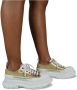 Alexander mcqueen Glitter Canvas Lage Top Sneakers Yellow Dames - Thumbnail 4