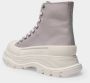 Alexander mcqueen Tread Slick Sneakers in grijs canvas Grijs Dames - Thumbnail 3