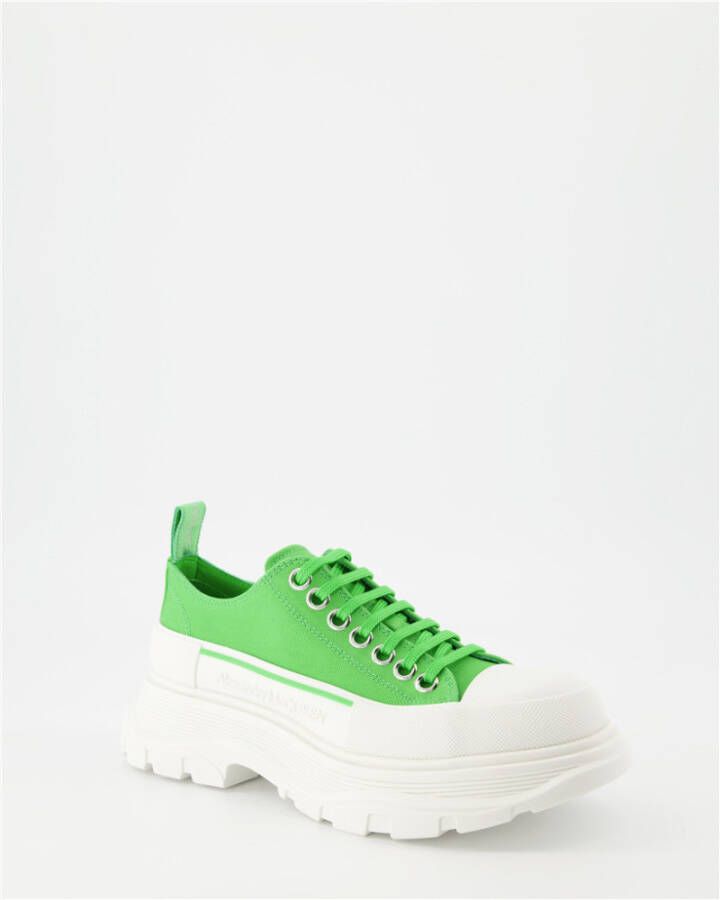 alexander mcqueen Tread Sick Sneakes Grootte: 38.5 Presta kleur: groen Dames