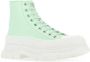 Alexander mcqueen Verhoog je Sneaker Game met Groene Leren Tread Slick Sneakers Groen Heren - Thumbnail 2