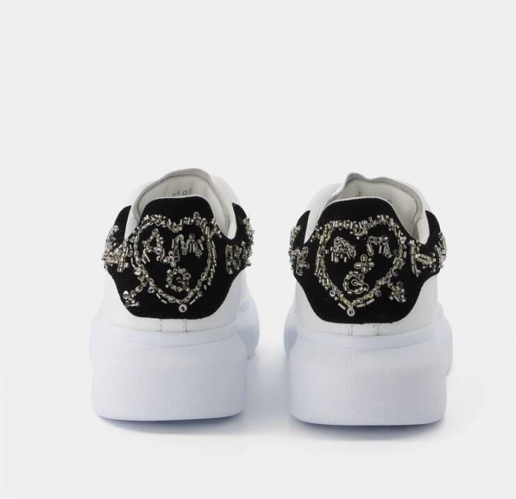 alexander mcqueen Oversized sneakers in zwart en wit leer Meerkleurig Dames