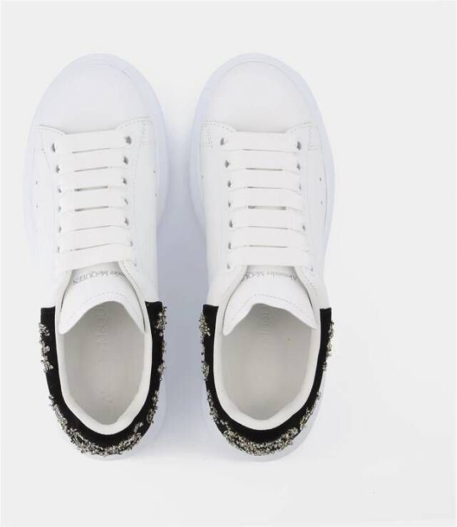 alexander mcqueen Oversized sneakers in zwart en wit leer Meerkleurig Dames