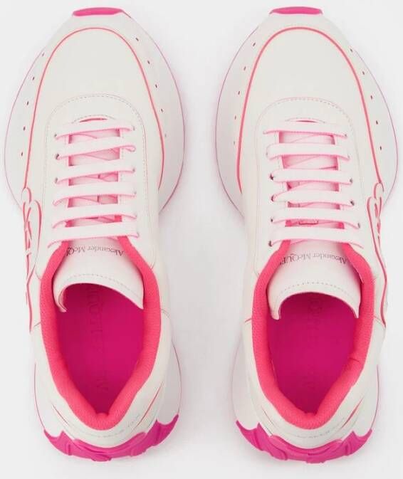 alexander mcqueen Sneakers in wit zilver leer Meerkleurig Dames