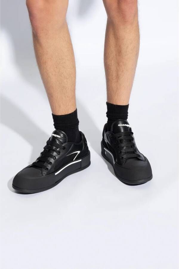 alexander mcqueen Sneakers met logo Black Heren