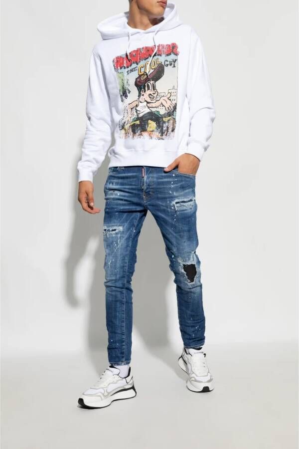 alexander mcqueen Sneakers met logo Wit Heren