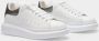 Alexander mcqueen sneakers oversized in wit leer en zilveren hak Meerkleurig Dames - Thumbnail 3