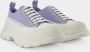 Alexander mcqueen Lila Wit Leren Tread Slick Sneakers Multicolor Dames - Thumbnail 2