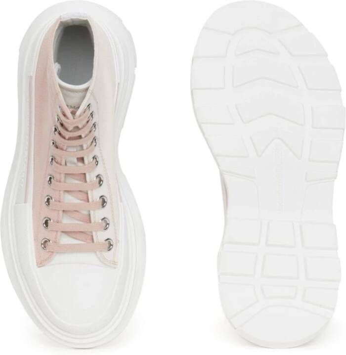 alexander mcqueen Roze Tread Slick High-Top Sneakers Roze Dames