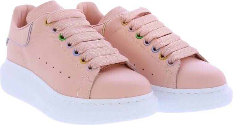 alexander mcqueen Hoogwaardige leren sneakers Roze Dames