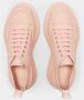 Alexander mcqueen Tread gladde lage sneakers in roze leer Roze Dames - Thumbnail 3