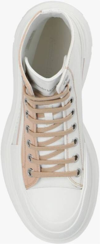 alexander mcqueen Canvas Platform Enkellaarzen Roze Dames