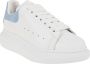 Alexander mcqueen Oversize Witte Leren Sneakers voor Dames Wit Dames - Thumbnail 4
