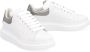 Alexander mcqueen sneakers oversized in wit leer en zilveren hak Meerkleurig Dames - Thumbnail 3