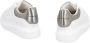 Alexander mcqueen sneakers oversized in wit leer en zilveren hak Meerkleurig Dames - Thumbnail 4