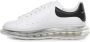 Alexander mcqueen Witte leren sneakers met zwarte hak Moderne stijl Wit - Thumbnail 3