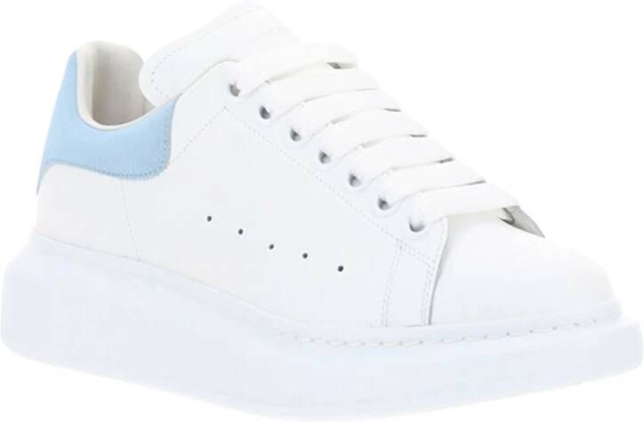 alexander mcqueen Oversize Witte Leren Sneakers voor Dames Wit Dames