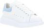 Alexander mcqueen Oversize Witte Leren Sneakers voor Dames Wit Dames - Thumbnail 3