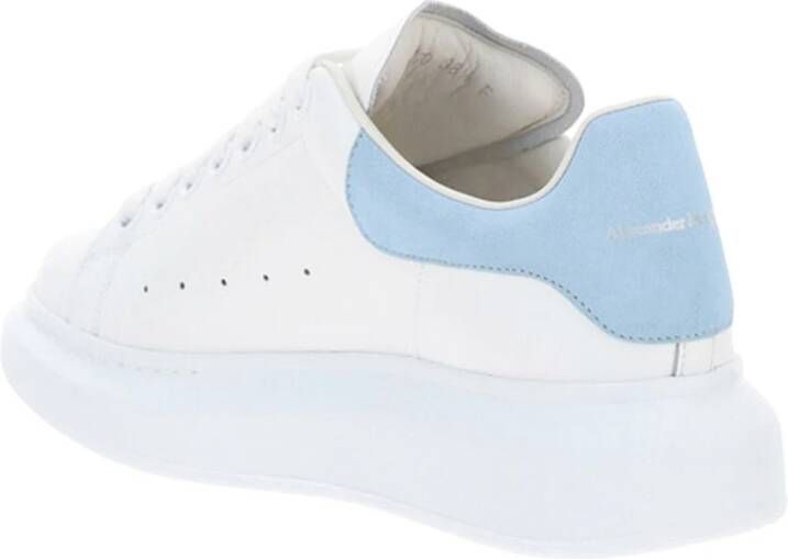 alexander mcqueen Oversize Witte Leren Sneakers voor Dames Wit Dames